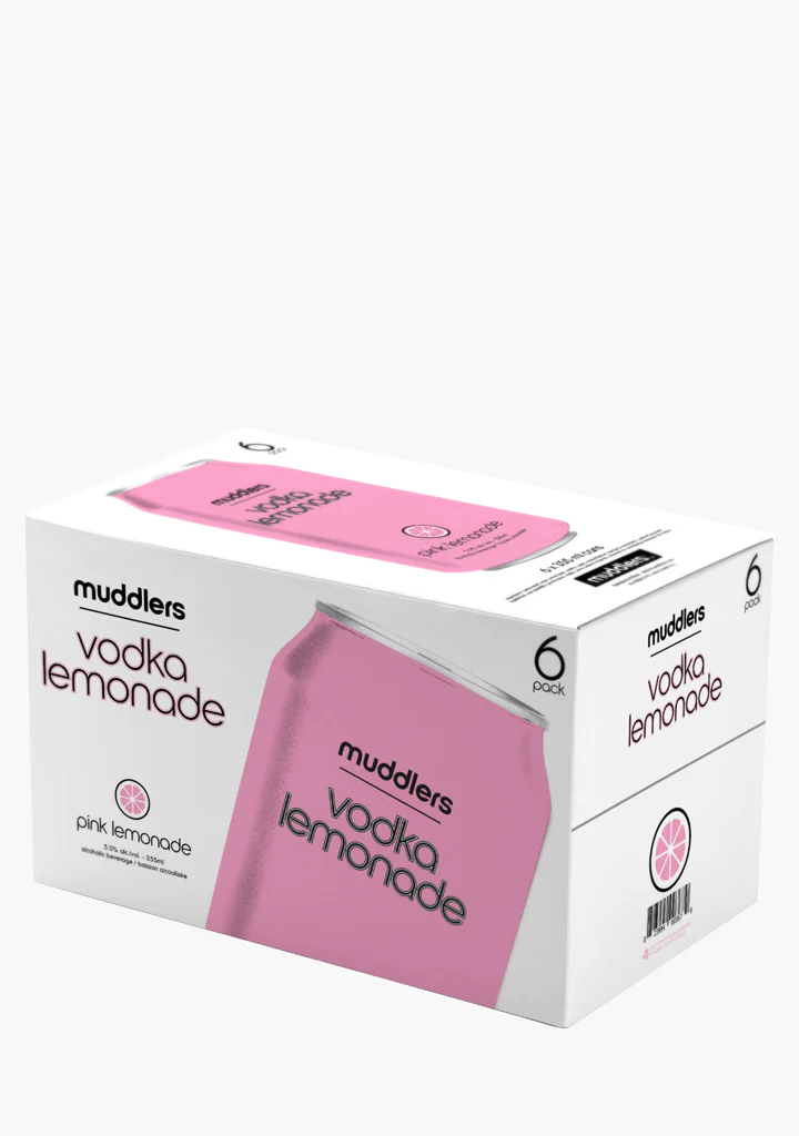 Muddlers Vodka  'Pink Lemonade' - 6x355ML