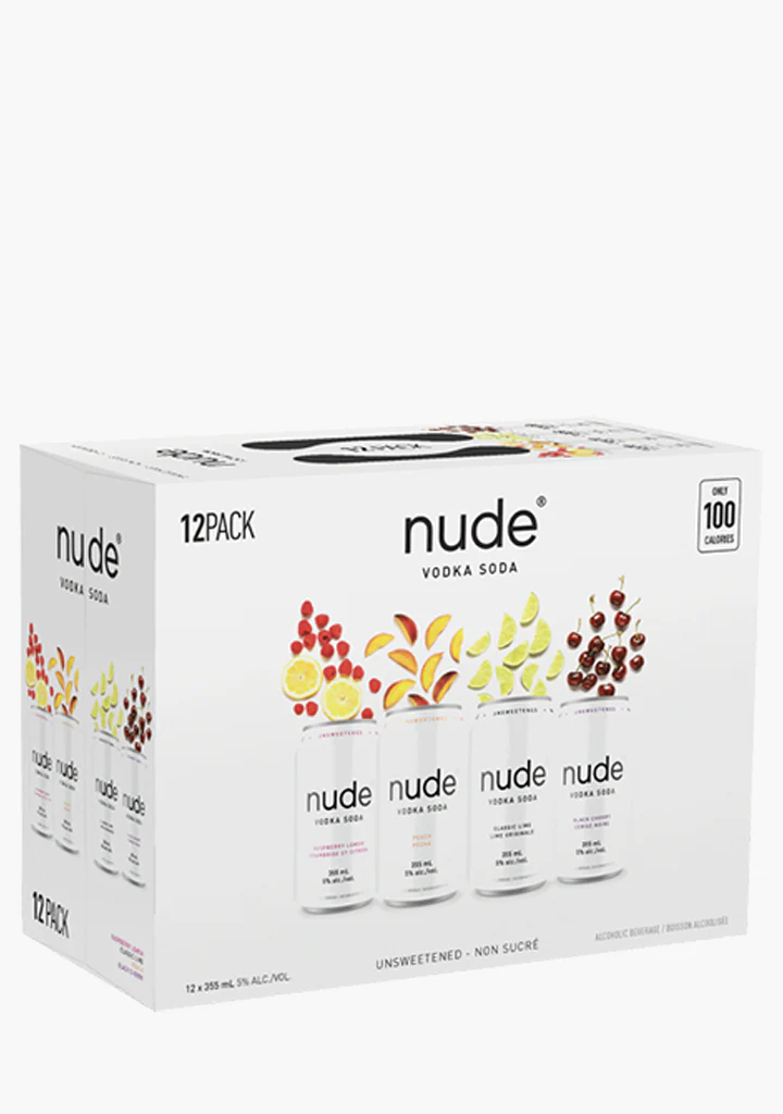 Nude Vodka Soda Mixer Pack - 12x355ML