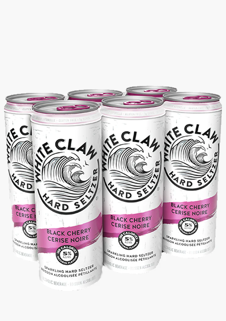 White Claw Black Cherry Sparkling Hard Seltzer - 6 x 355ML