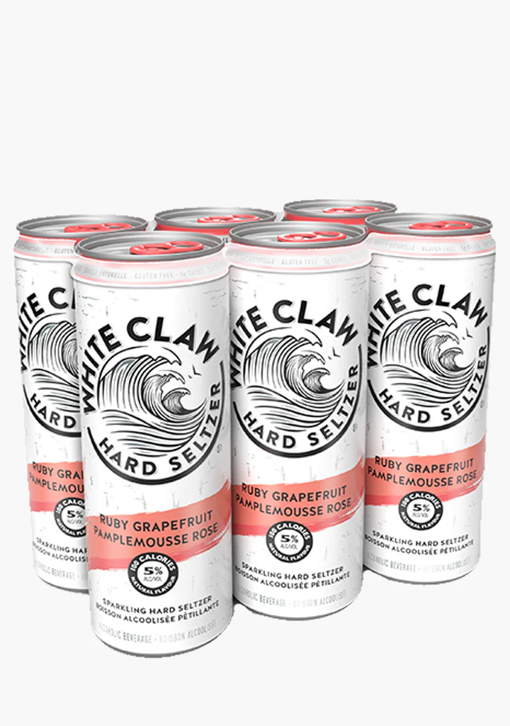 White Claw Ruby Grapefruit Sparkling Hard Selzter - 6 X 355ML