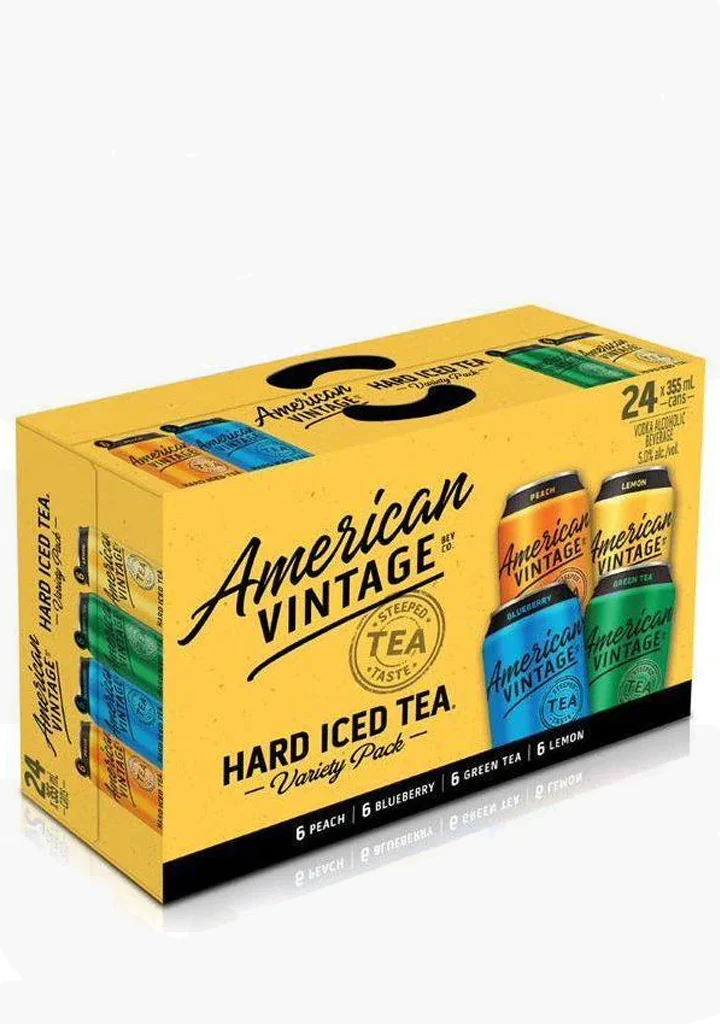 American Vintage Hard Iced Tea Variety Pack - 24x355mL