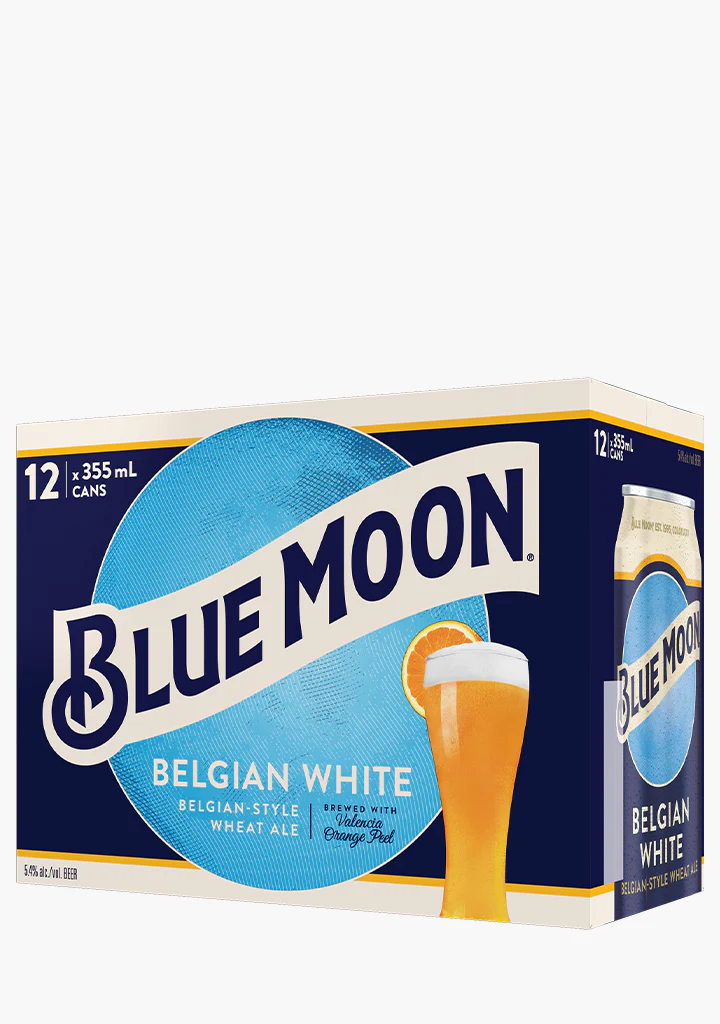 Blue Moon Wheat Ale Cans - 12x355ML