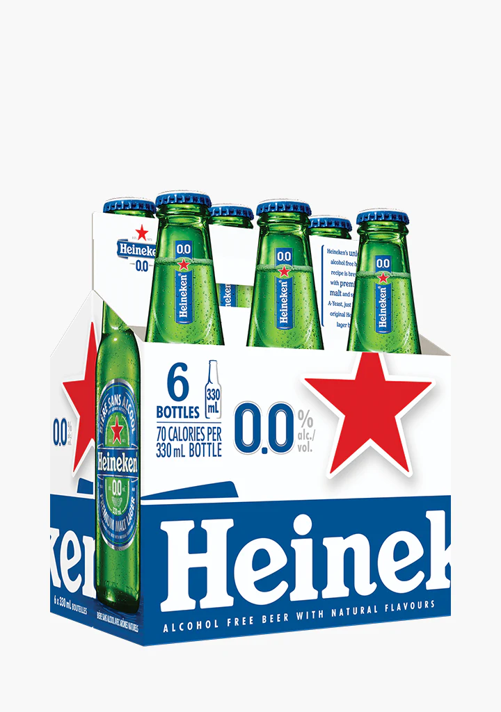 Heineken '0.0' Alcohol Free Beer - 6x330ML