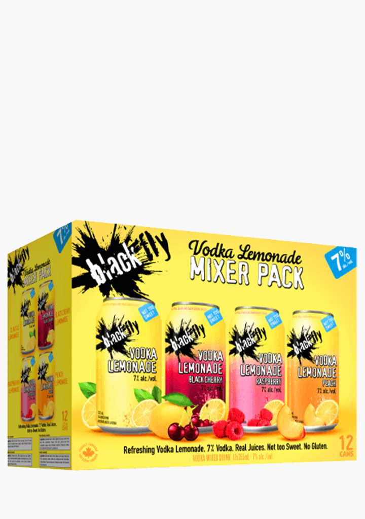 Black Fly Vodka Lemonade Mixer - 12x355ML