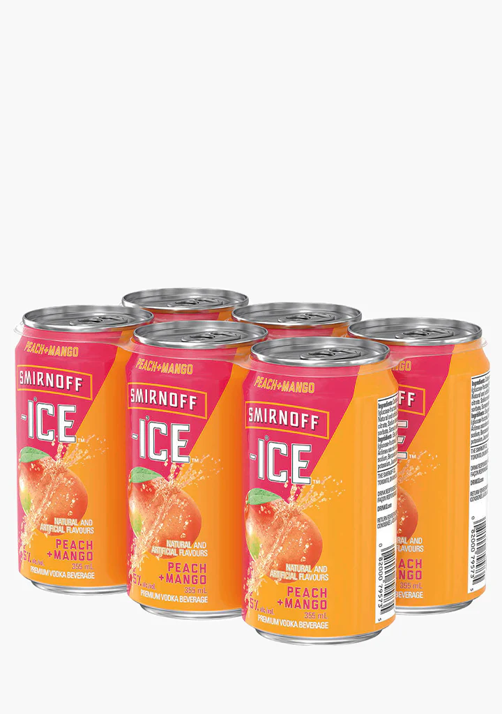 Smirnoff Ice 'Peach + Mango' - 6 x 355ML
