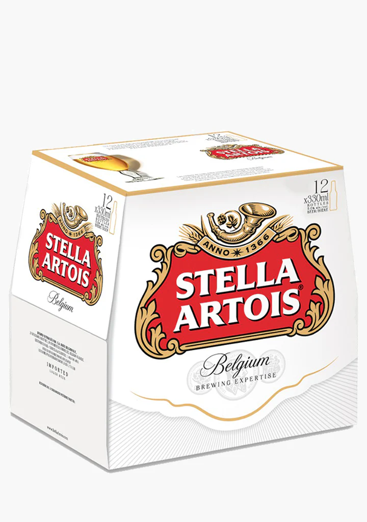 Stella Artois Bottles - 12x330ML