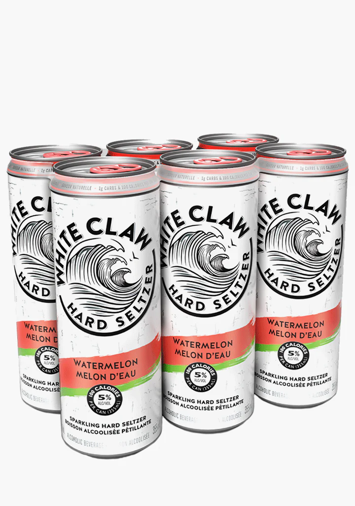 White Claw Watermelon Sparkling Hard Seltzer - 6 X 355ML