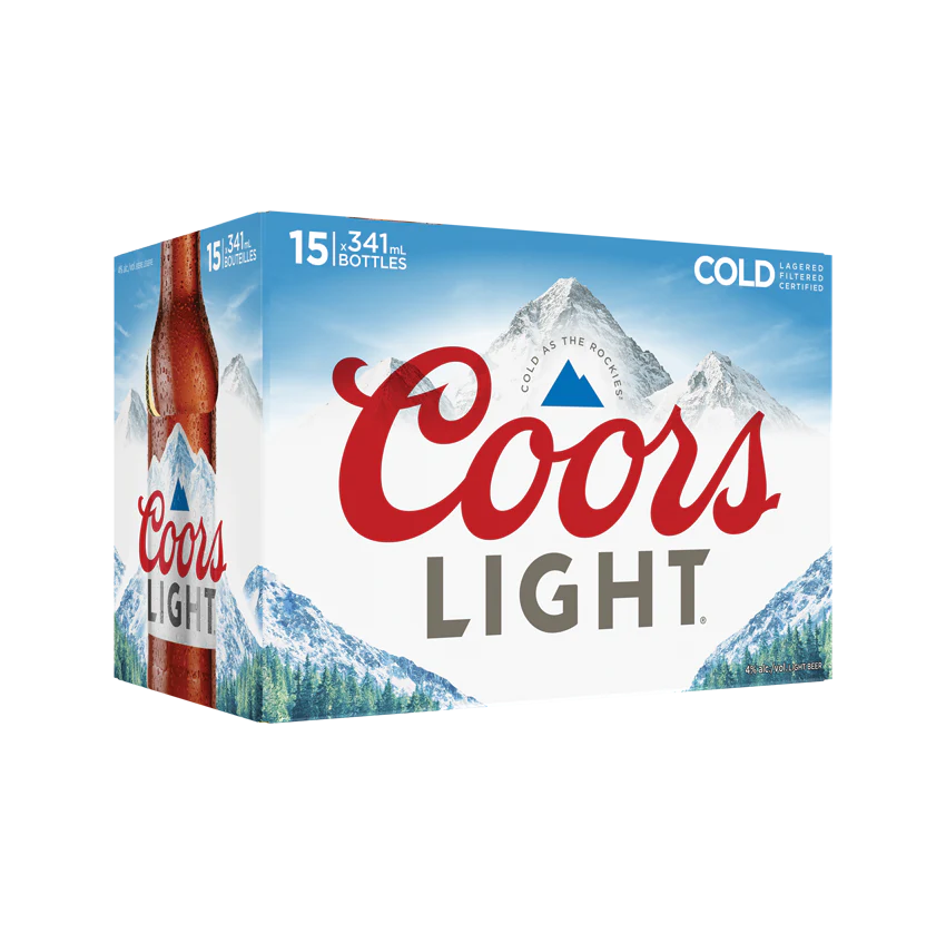 Coors Light Bottles - 15x341mL - Image 2