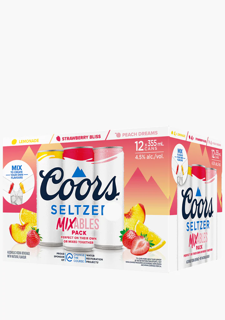 Coors Seltzer Mixables - 12x355ML