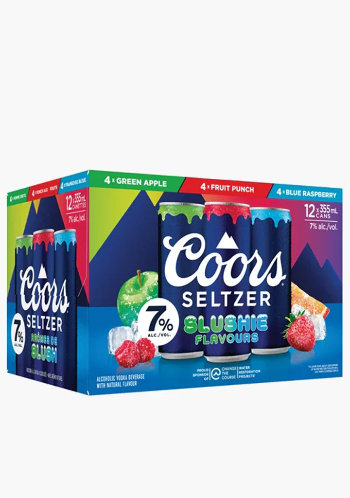 Coors Seltzer Slushie 7.0 Variety Pack - 12x355mL