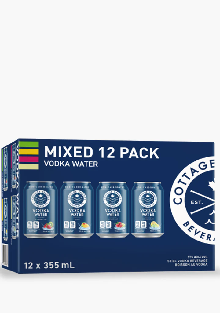 Cottage Springs Vodka Water - 12x355ML