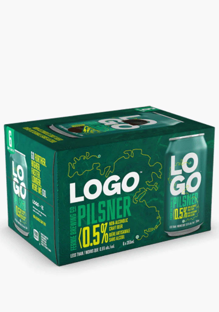 Fernie Logo Non-Alcoholic Pilsner - 6x355mL