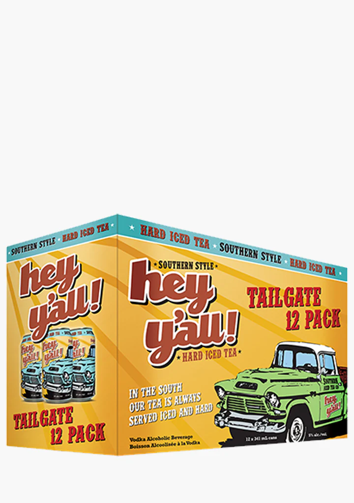 Hey Y'All Original Hard Iced Tea 12x341ML