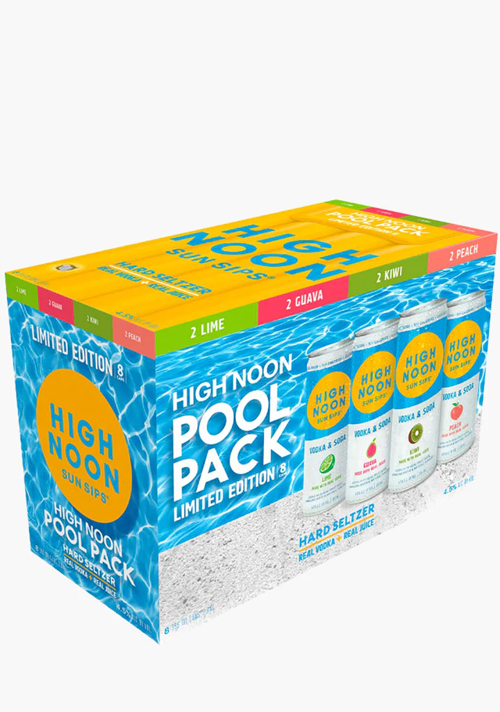High Noon 'Pool Pack' Hard Seltzer Mixed Pack - 8x355ML