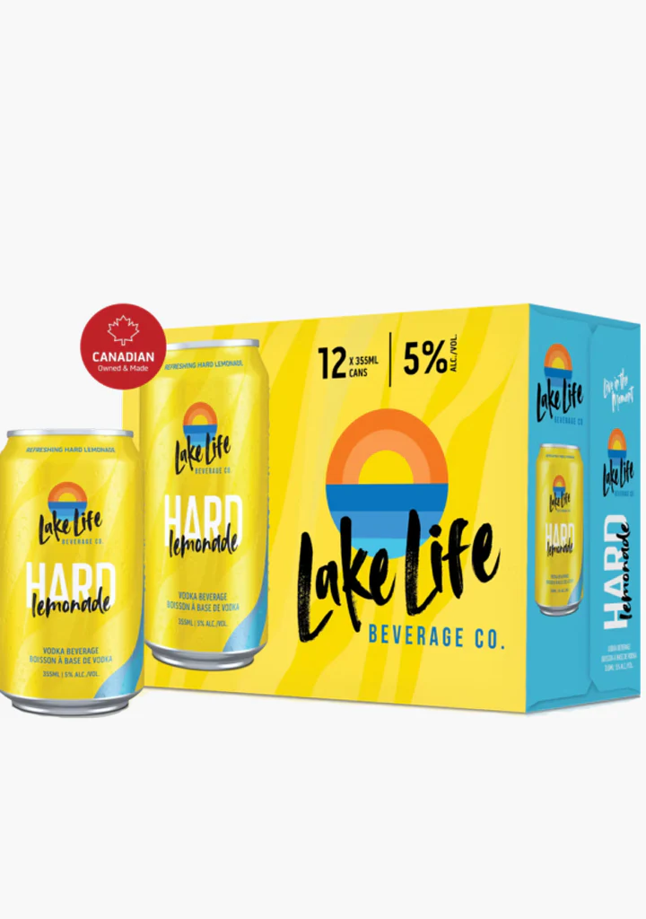 Lake Life Hard Lemonade - 12x355ML