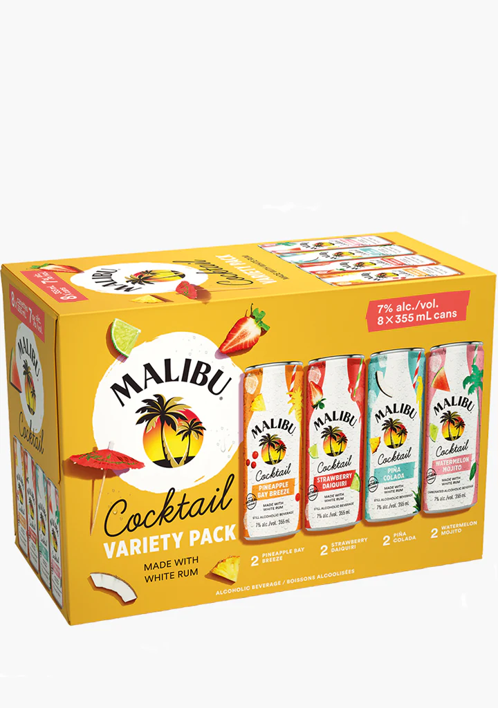 Malibu Cocktail Variety Pack - 8x355ML