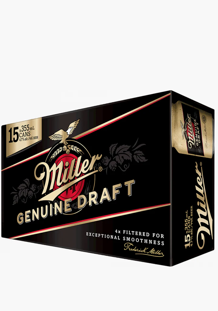 Miller Genuine Draft Cans - 15x355ML