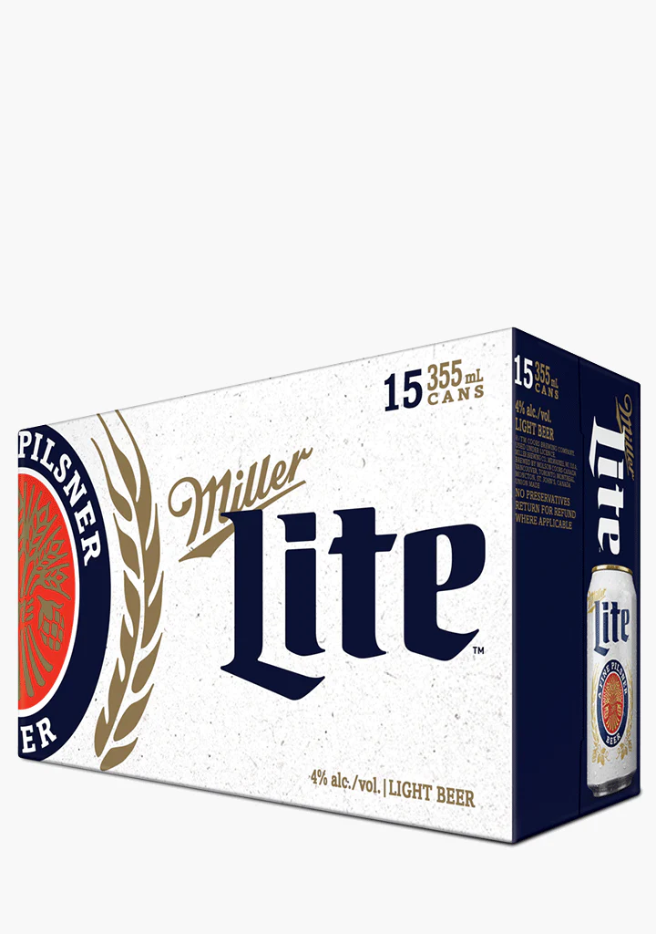Miller Lite Cans - 15x355mL