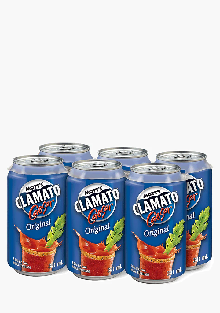 Mott's Clamato Caesars Cans - 6x341mL