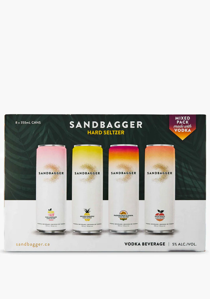 Sandbagger Vodka Seltzer Mixed Pack - 8x355ML