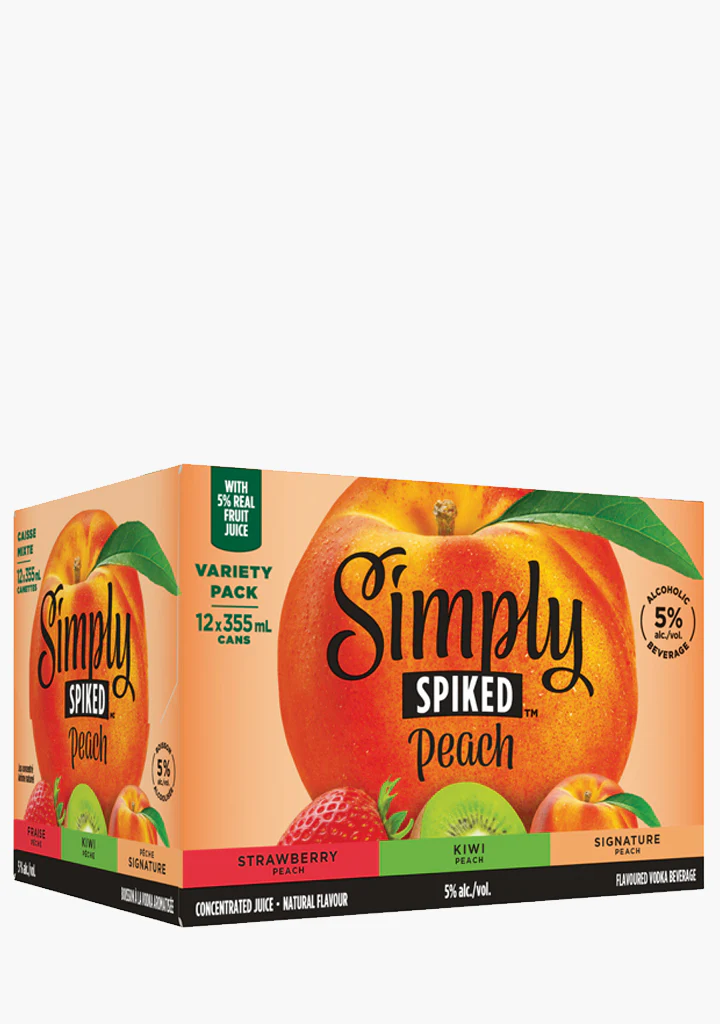 Simply Spiked Peach Mix - 12x355ML