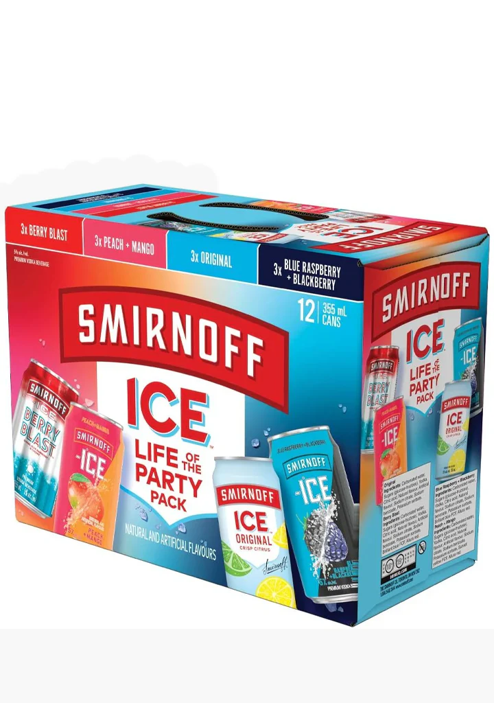 Smirnoff Ice Party Packs - 12x355mL