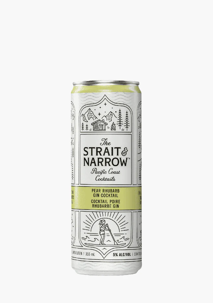 Strait & Narrow Pear Rhubarb - 4x355ML