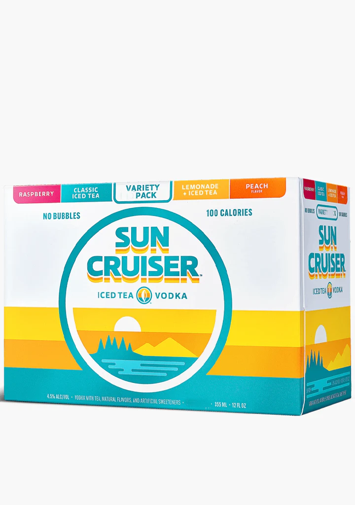 Sun Cruiser Iced Tea Vodka Variety Pack - 12x355mL
