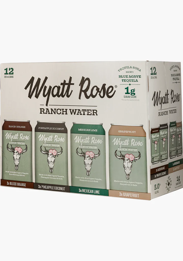 Wyatt Rose Ranch Water Mix Pack - 12x355mL